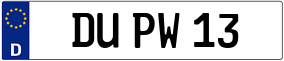 Truck License Plate